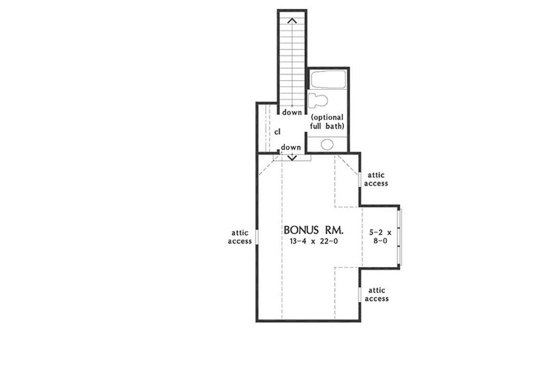 Dream House Plan - Floor Plan - Other Floor for Ranch House Plan #929-1199 - 3 bed, 2 bath