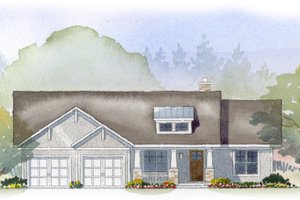 Ranch Exterior - Front Elevation Plan #901-53