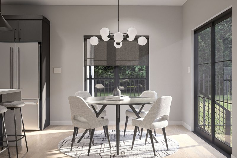 House Blueprint - Interior - Dining Room for Modern House Plan #455-785 - 3 bed, 2.5 bath