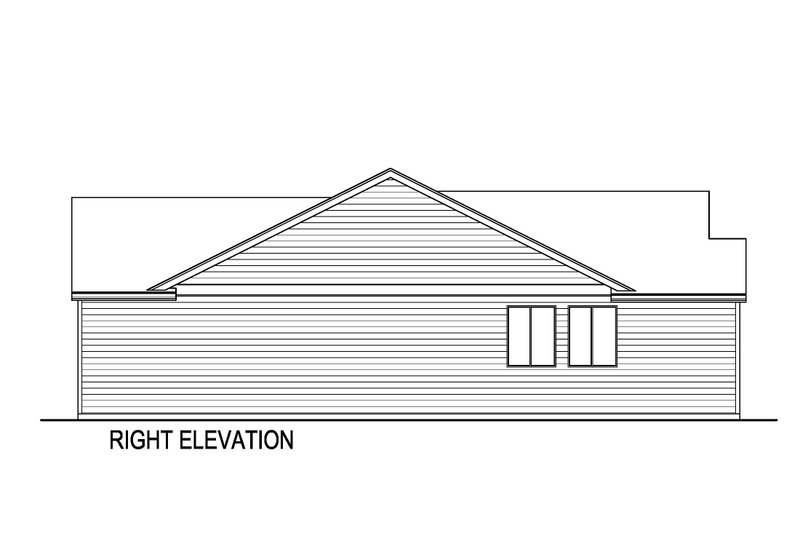 House Blueprint - Exterior - Other Elevation 1 for Contemporary House Plan #569-72 - 3 bed, 2 bath