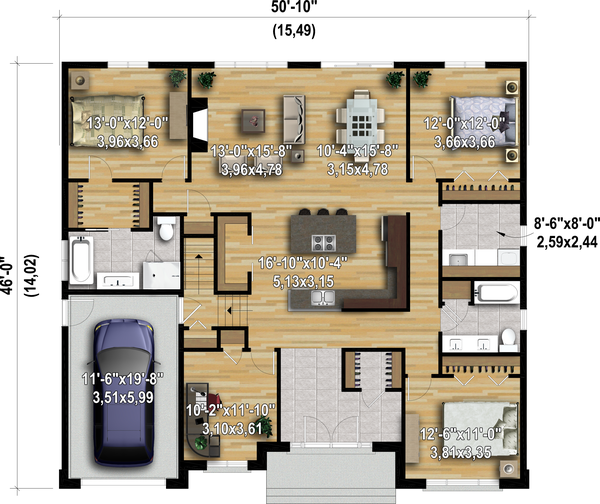 Dream House Plan - Contemporary Floor Plan - Main Floor Plan #25-4908