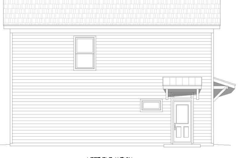 Home Plan - Exterior - Other Elevation for Contemporary House Plan #932-932 - 2 bed, 1 bath