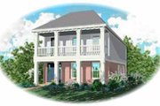 Southern Style House Plan - 3 Beds 2.5 Baths 1824 Sq/Ft Plan #81-157 