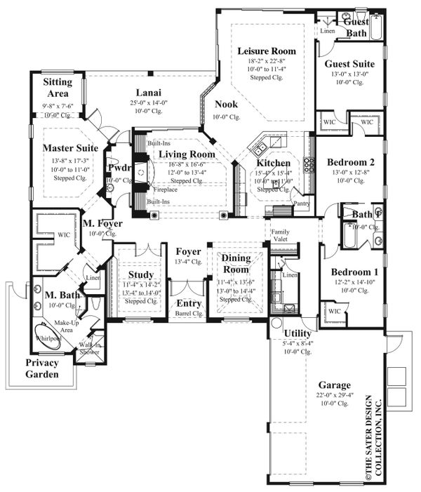 House Design - Ranch Floor Plan - Main Floor Plan #930-490