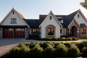Tudor Style House Plan - 2 Beds 2 Baths 1616 Sq/Ft Plan #1109-2 Exterior 