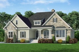 Country Exterior - Front Elevation Plan #929-669