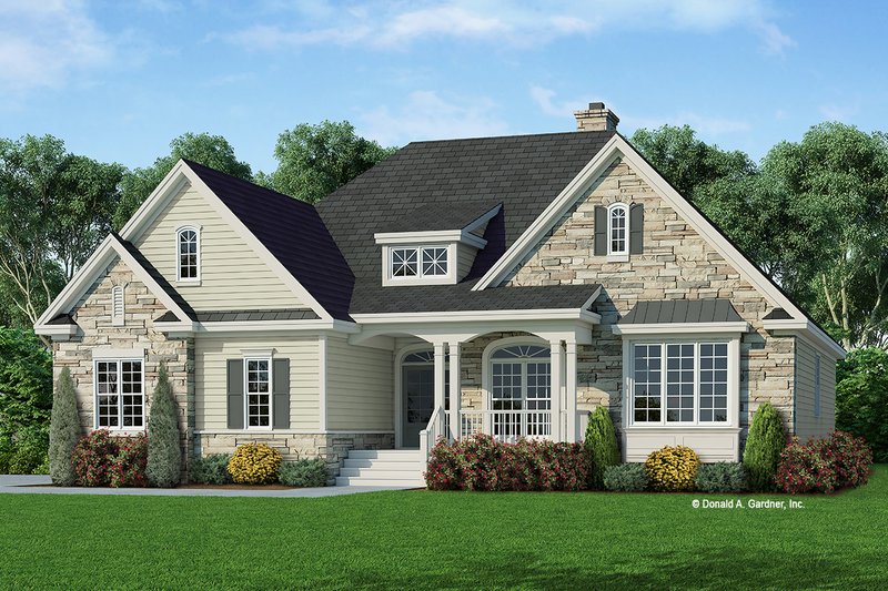 Architectural House Design - Country Exterior - Front Elevation Plan #929-669