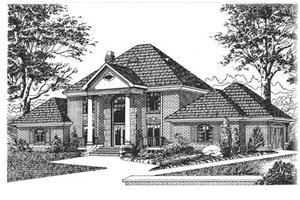 Traditional Exterior - Front Elevation Plan #15-219
