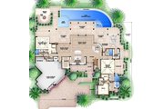 Country Style House Plan - 4 Beds 5.5 Baths 11243 Sq/Ft Plan #27-487 