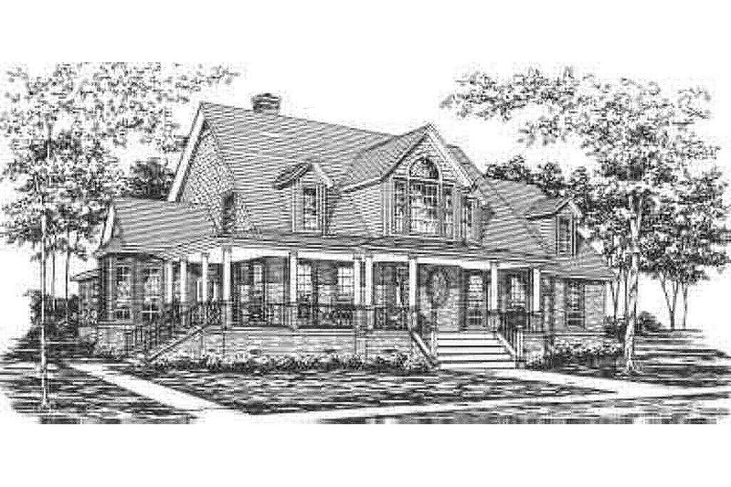 Country Style House Plan - 4 Beds 3 Baths 3100 Sq/Ft Plan #30-187