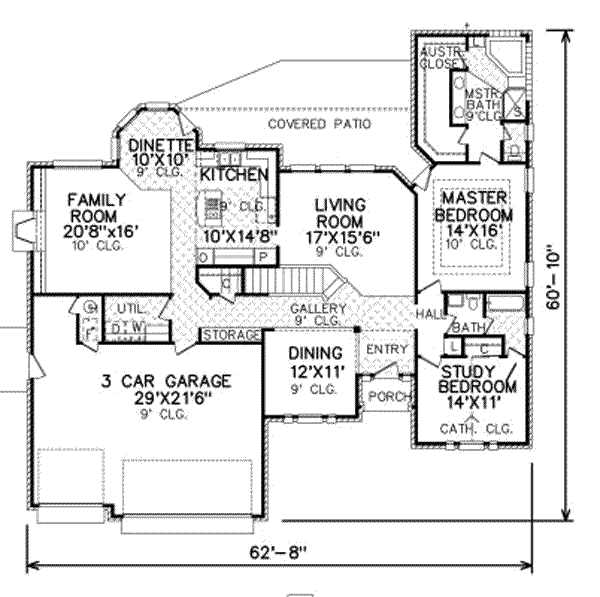 Traditional Floor Plan - Main Floor Plan #65-348