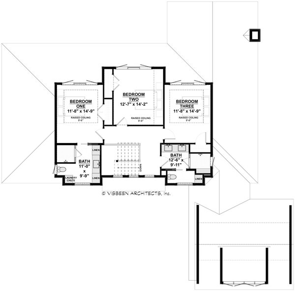 House Blueprint - Farmhouse Floor Plan - Upper Floor Plan #928-391