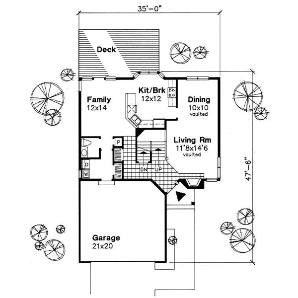 Traditional Floor Plan - Main Floor Plan #50-147