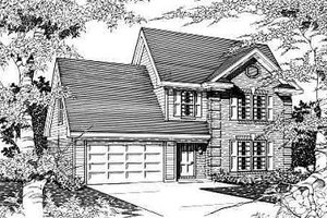 Colonial Exterior - Front Elevation Plan #329-217