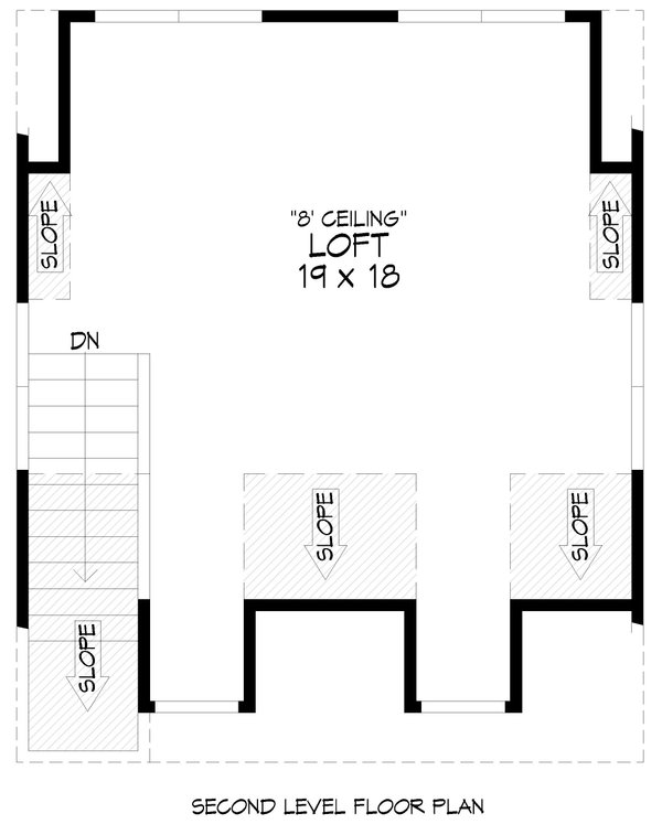 Contemporary Floor Plan - Upper Floor Plan #932-931