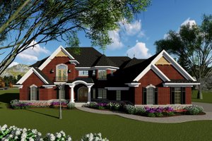 Traditional Exterior - Front Elevation Plan #70-1434