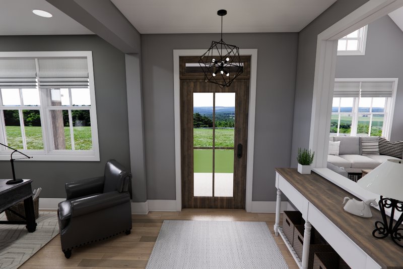 Dream House Plan - Interior - Entry for Farmhouse House Plan #51-1251 - 3 bed, 3.5 bath