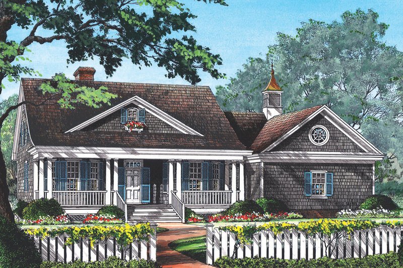 Dream House Plan - Country Exterior - Front Elevation Plan #137-154