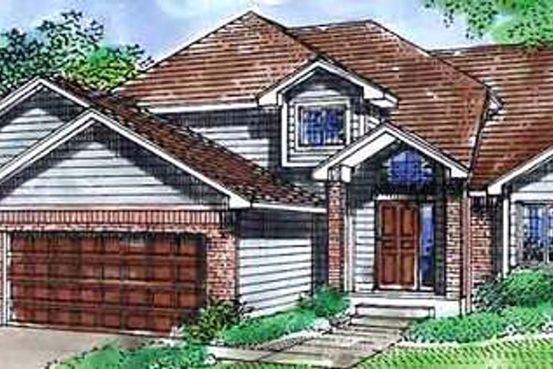 Architectural House Design - Traditional Exterior - Front Elevation Plan #320-394
