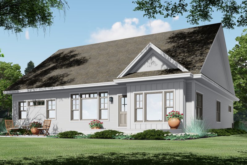 Dream House Plan - Exterior - Rear Elevation for Traditional House Plan #51-1186 - 3 bed, 2 bath