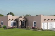 Adobe / Southwestern Style House Plan - 4 Beds 2 Baths 1994 Sq/Ft Plan #1-860 