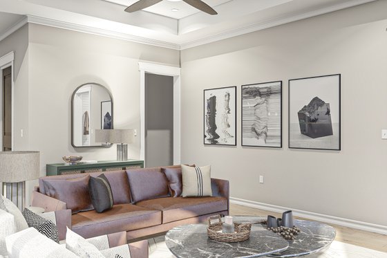 Interior - Family Room 1 for Southern House Plan #455-546 - 3 bed, 2 bath