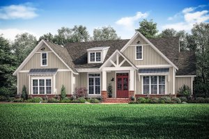 Exterior - Front Elevation 6 for Craftsman House Plan #1067-2 - 3 bed, 2.5 bath