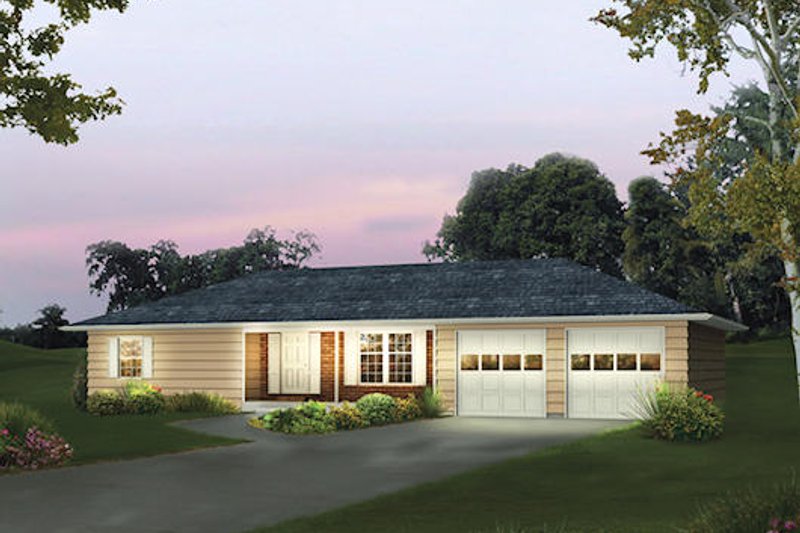House Plan Design - Ranch Exterior - Front Elevation Plan #57-517
