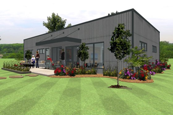 Exterior - Other Elevation for Modern House Plan #480-1 - 4 bed, 2 bath