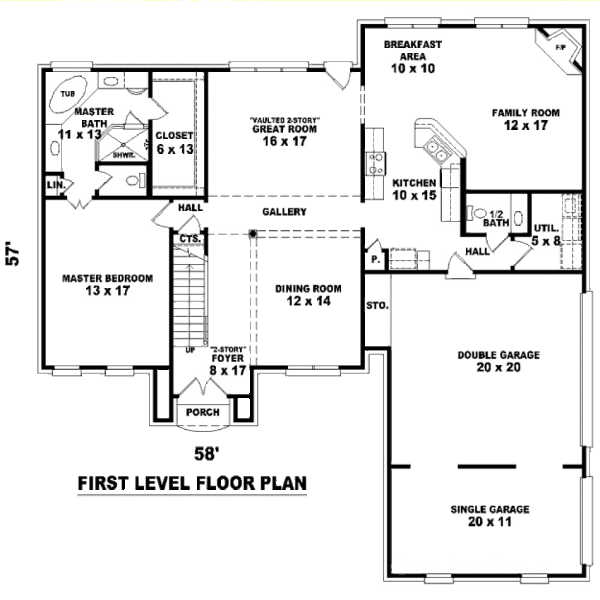 European Floor Plan - Main Floor Plan #81-13740