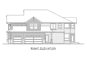 Exterior - Other Elevation 3 for Craftsman House Plan #132-212 - 4 bed, 2.5 bath