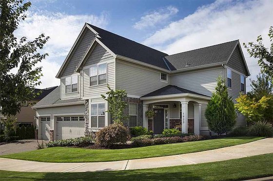 Front View - 2450 square foot Craftsman Home