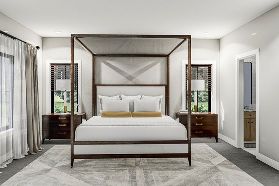 Interior - Master Bedroom for Barndominium House Plan #455-274 - 3 bed, 2 bath