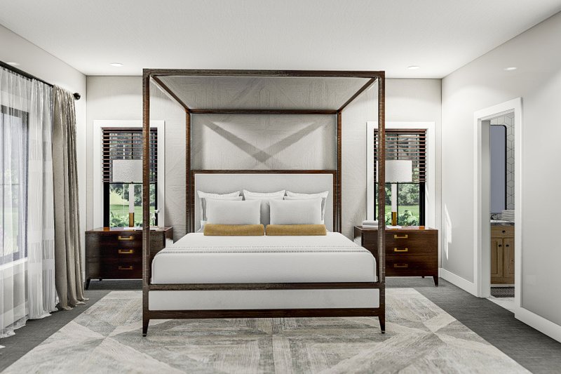 House Plan Design - Interior - Master Bedroom for Barndominium House Plan #455-274 - 3 bed, 2 bath