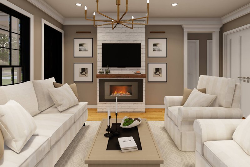 House Plan Design - Interior - Family Room 1 for Traditional House Plan #923-397 - 2 bed, 1 bath
