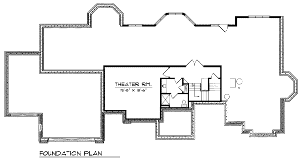 Home Plan - European Floor Plan - Lower Floor Plan #70-536