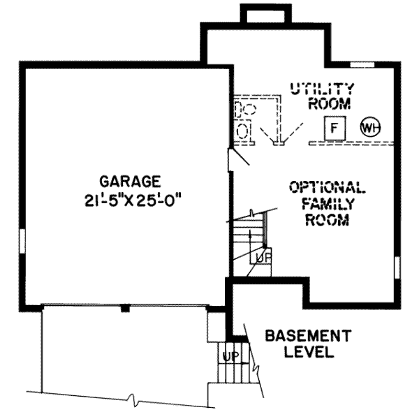 Floor Plan - Lower Floor Plan #312-502