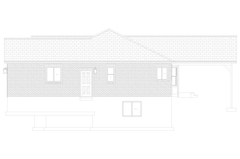House Design - Exterior - Other Elevation for Ranch House Plan #1060-222 - 3 bed, 2.5 bath