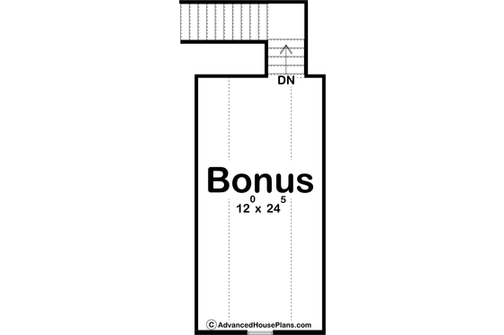 Floor Plan - Lower Floor for Farmhouse House Plan #455-276 - 3 bed, 2 bath