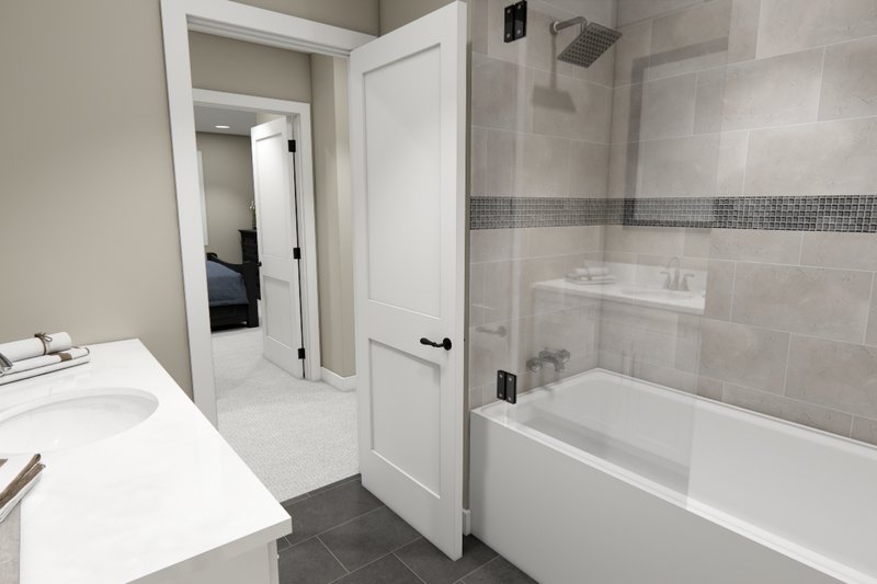 Architectural House Design - Interior - Bathroom 1 for Farmhouse House Plan #51-1404 - 3 bed, 2 bath