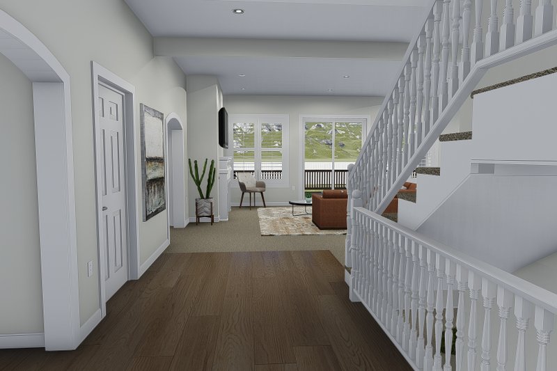 Architectural House Design - Interior - Entry 2 for Traditional House Plan #1060-69 - 5 bed, 4.5 bath