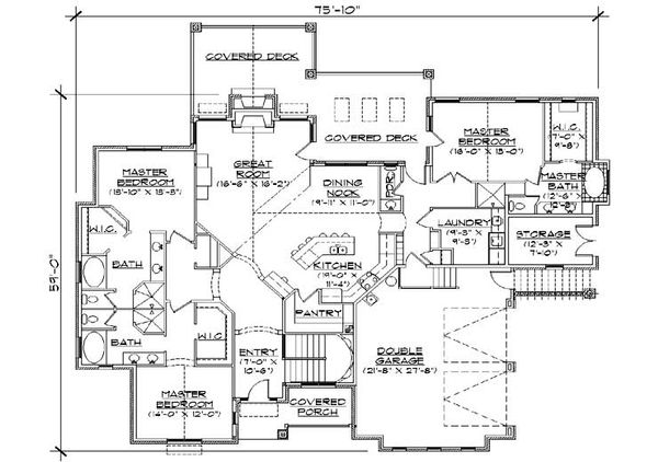 House Design - Country Floor Plan - Main Floor Plan #5-311