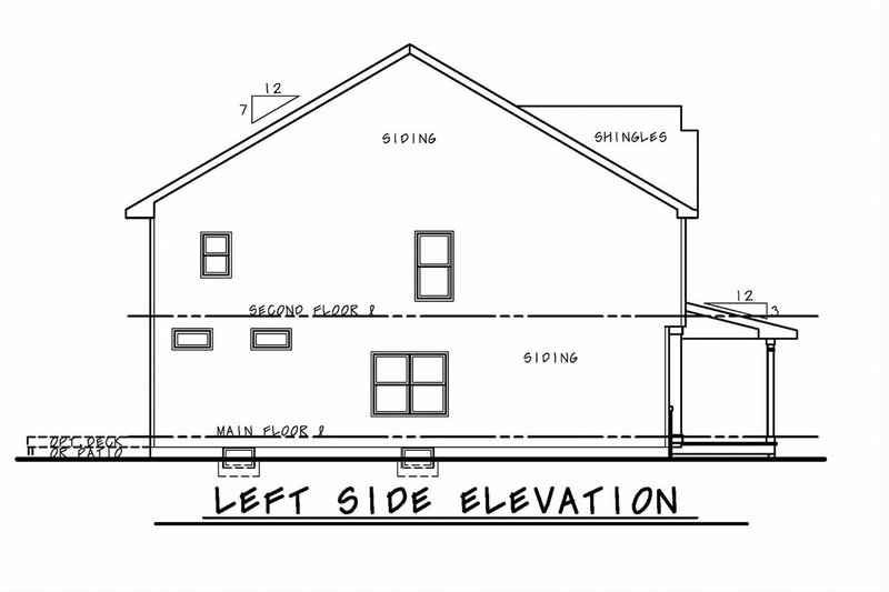 Home Plan - Exterior - Other Elevation for Traditional House Plan #20-2339 - 3 bed, 3 bath