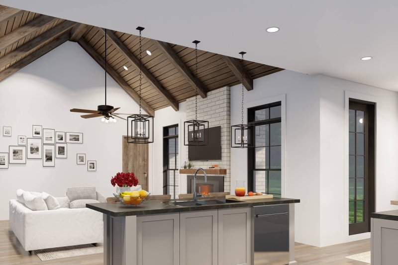 Home Plan - Interior - Kitchen 1 for Ranch House Plan #923-93 - 3 bed, 2 bath
