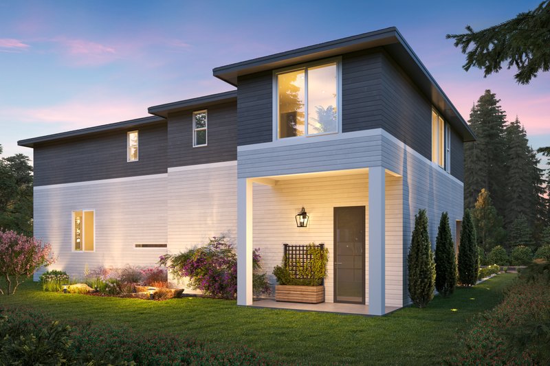 Home Plan - Exterior - Rear Elevation for Contemporary House Plan #1066-304 - 4 bed, 4 bath