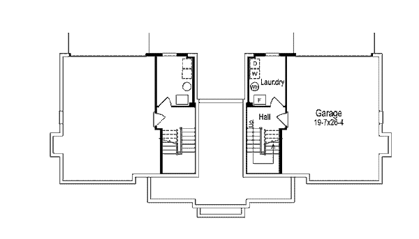 Home Plan - Traditional Floor Plan - Lower Floor Plan #57-568