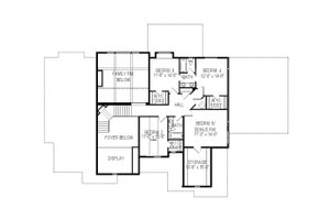 Floor Plan - Upper Floor for European House Plan #920-86 - 7 bed, 5 bath