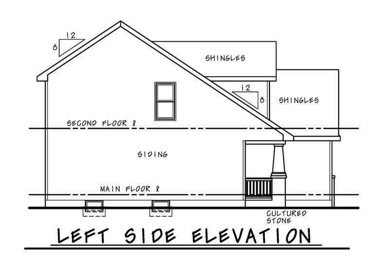 House Design - Exterior - Other Elevation for Craftsman House Plan #20-2353 - 4 bed, 3 bath