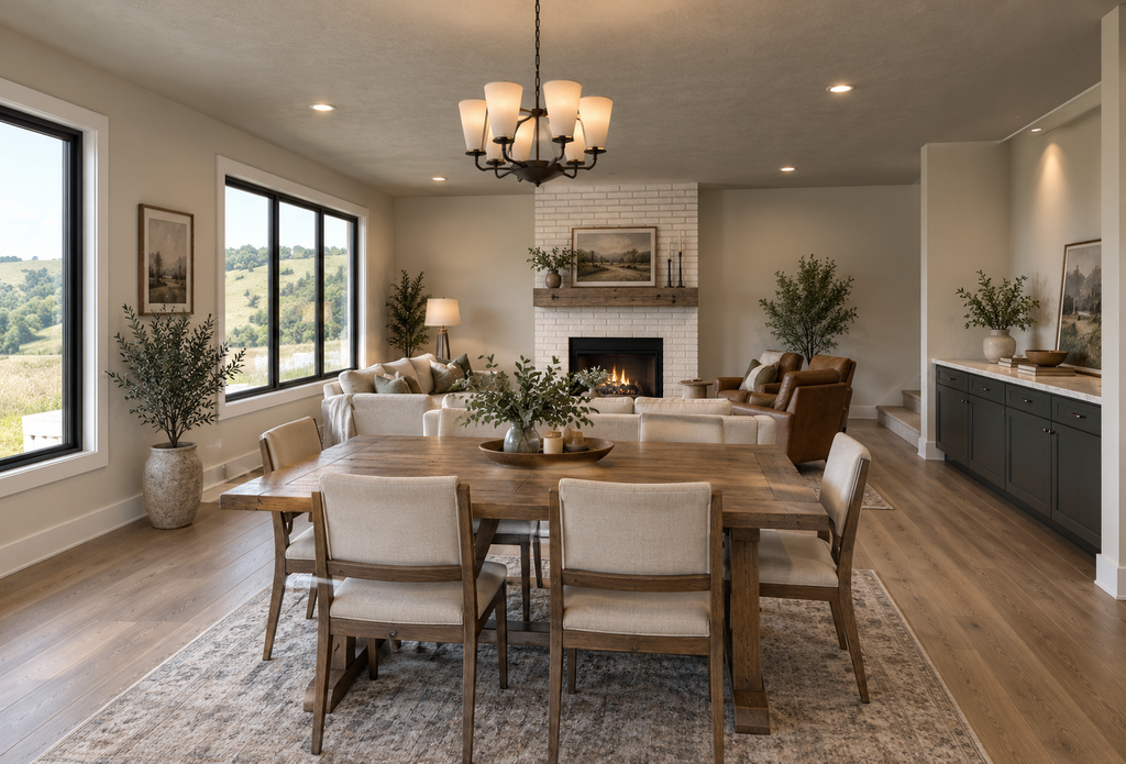 Interior - Family Room for Barndominium House Plan #1093-9 - 4 bed, 3.5 bath