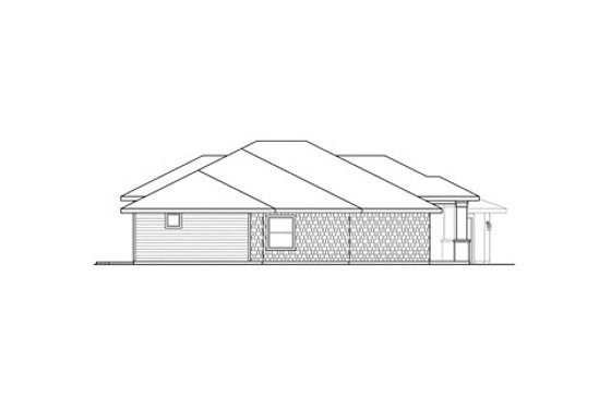 Exterior - Other Elevation for Prairie House Plan #124-841 - 3 bed, 2.5 bath